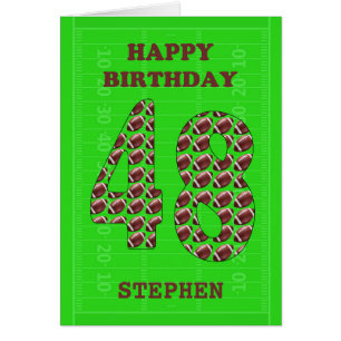 Einen Namen 48. Geburtstagsfußbälle hinzufügen