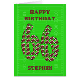 Einen Namen 66. Geburtstagsfußbälle hinzufügen