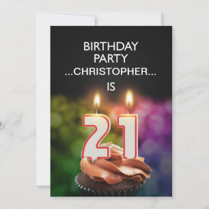 Einen Namen hinzufügen, 21. Geburtstag-Party Einla Einladung
