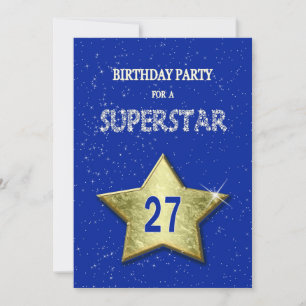 Einen Namen hinzufügen, 27. Geburtstagsparty Einladung