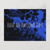 Einen Phantastischen Tag! Black Marble Bright Blue