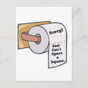 Einen Platz kann man nicht verschonen Postkarte