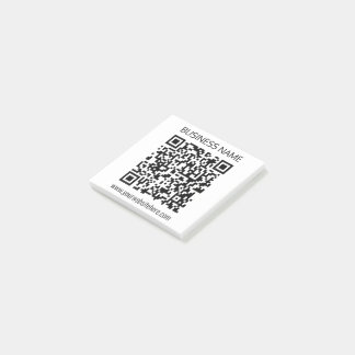 Einen QR-Code für Unternehmen sofort erstellen und Post-it Klebezettel