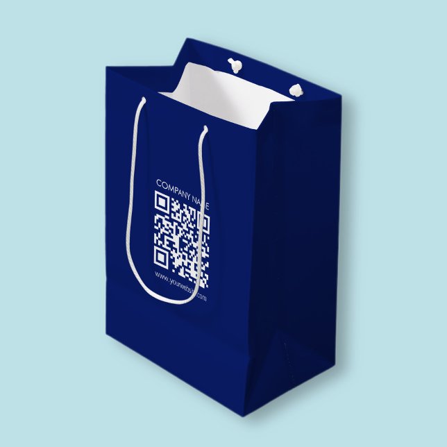 Einen QR-Code sofort erstellen | Modernes, einfach Mittlere Geschenktüte (Von Creator hochgeladen)