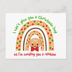 Einen Regenbogen-Lebkuchen zu Weihnachten schicken Postkarte