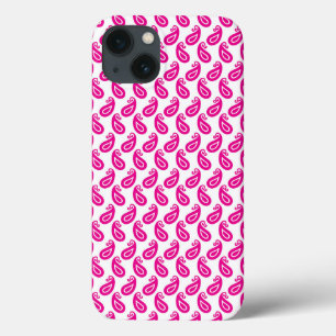 einen rosa und weißen Hintergrund mit einem Muster Case-Mate iPhone Hülle