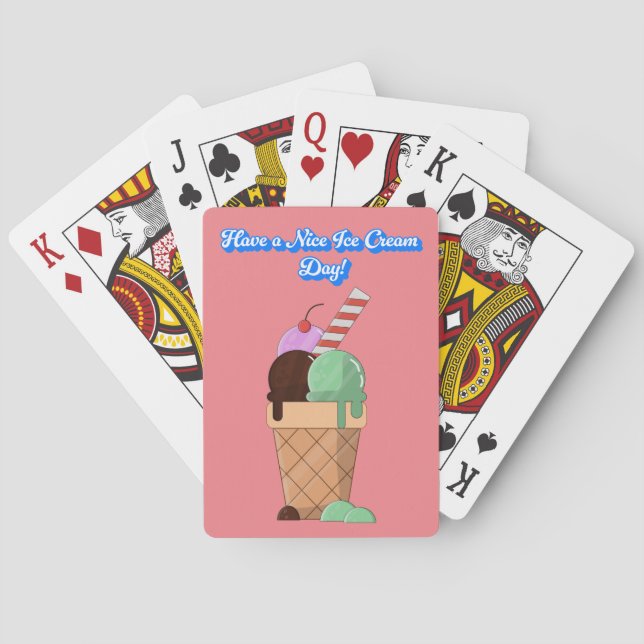 Einen schönen Eiscremetag! Spielkarten (Rückseite)
