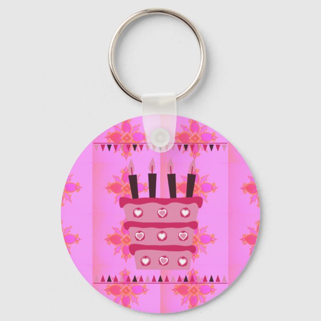 Einen schönen Geburtstag genießen Schlüsselanhänger (Vorderseite)