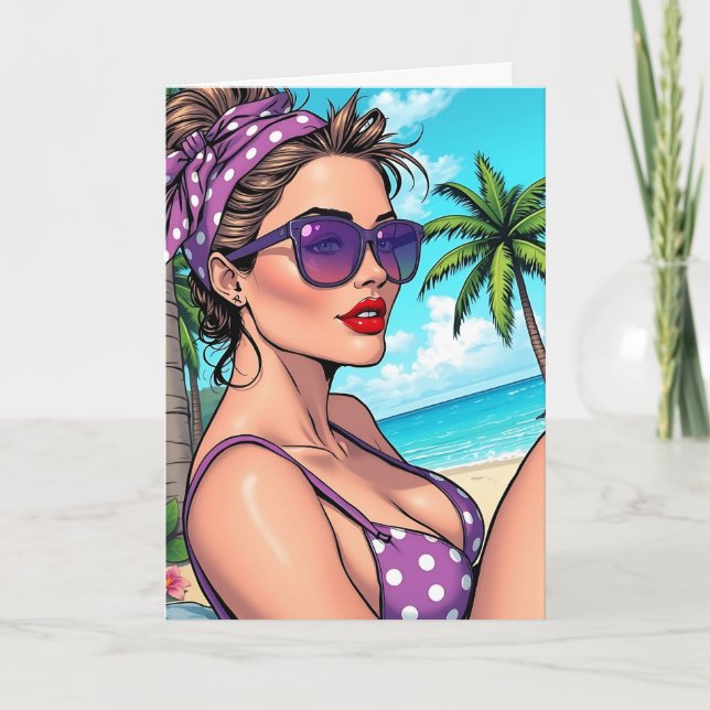 Einen schönen Sommer wünschen | Sprichwort Hi Karte (Vorderseite)