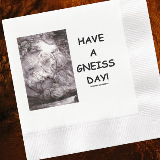 Einen schönen Tag! Geology Rock Geek Spaß Serviette