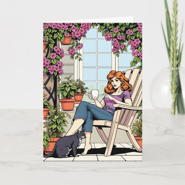 Einen schönen Tag wünschen | Freundschaft Karte (Vorderseite)