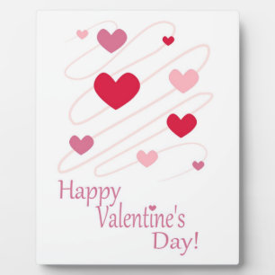"EINEN SCHÖNEN VALENTINSTAG" HERZEN FOTOPLATTE