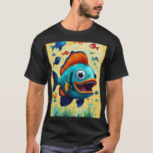 einen sprechenden Fisch für eine T - Shirt-Marke w T-Shirt