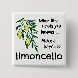 Einen Stapel Limoncello Lemon Lemon Likör erstelle Button