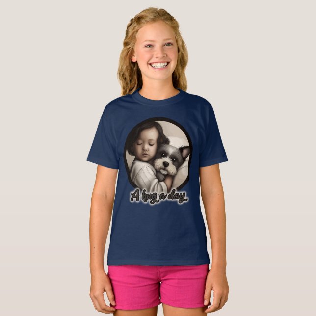 Einen Tag lang umarmen T-Shirt (Vorne ganz)