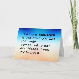Einen Teenager haben... Karte