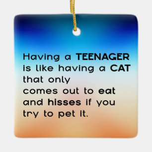 Einen Teenager haben... Keramikornament