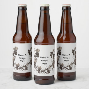 Einen tollen Tag Spaß Weinlöffel Positiv haben Bierflaschenetikett