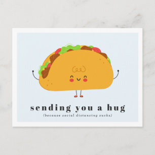 Einen Umarmung senden Taco Liebe Postkarte