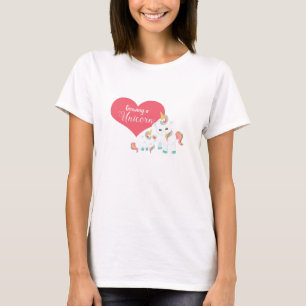Einen Unicorn wachsen - magischen T-Shirt