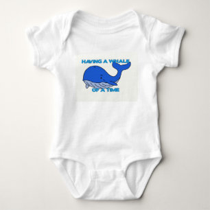 Einen Wal einer Zeit haben Baby Strampler