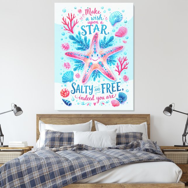 Einen Wunsch äußern  Leinwanddruck (Insitu (Schlafzimmer))