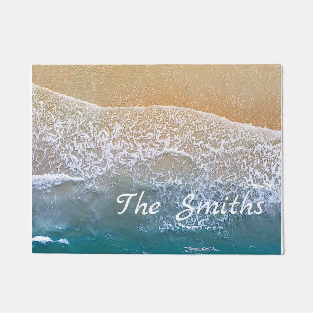 Einer am Strand Fußmatte (Vorderseite)