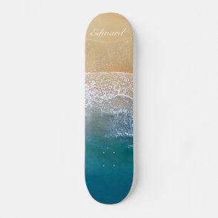 Einer am Strand Skateboard
