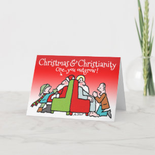 Einer dieser Santas, du überwuchst! -Weihnachtskar Feiertagskarte