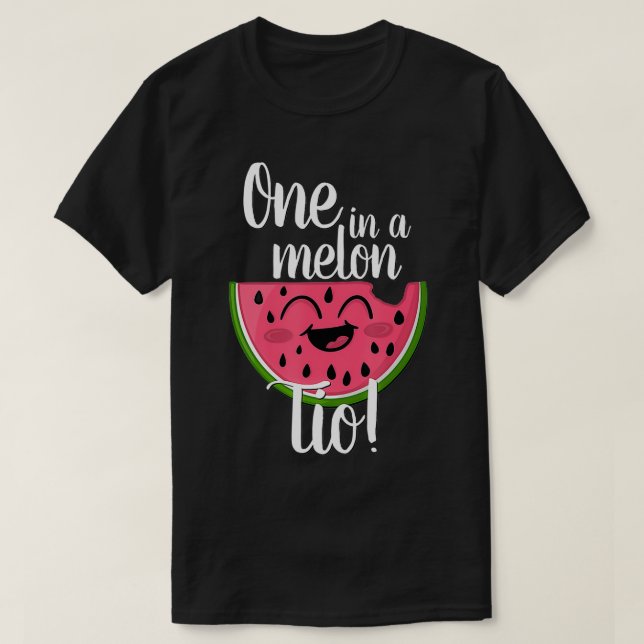 Einer in einem Melon Party Tio Group Matching Firs T-Shirt (Design vorne)
