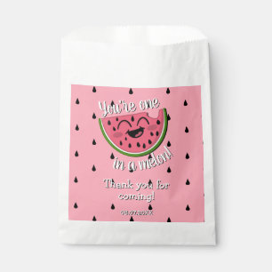 Einer in einem Melon Watermelon First Birthday Vie Geschenktütchen