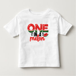 Einer in einem Melon Watermelon Kleinkind T-shirt