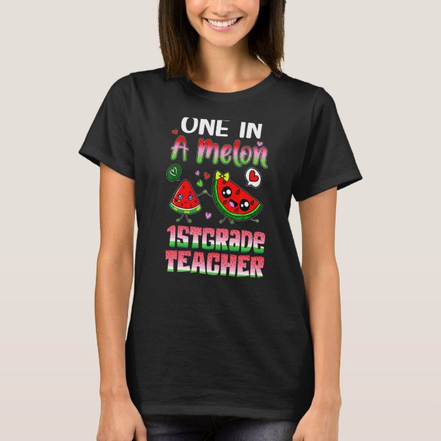 Einer in einer Melon-1. Klasse T-Shirt (Vorderseite)