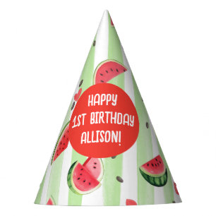 Einer in einer Melone, Summer Fruit Girl Geburtsta Partyhütchen