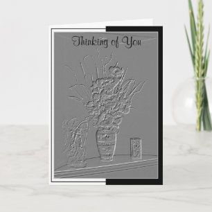 "Einer meiner Blumendesigns" 5" x 7" Karte mit Ums