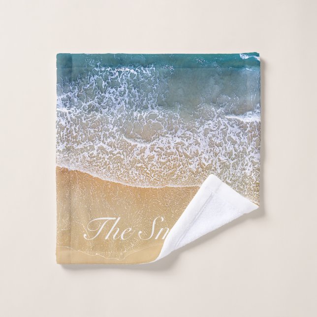 Einer mit dem Strand Badhandtuch Set (Waschlappen)