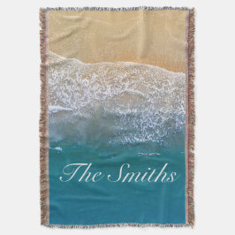 Einer mit dem Strand Decke