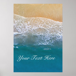 Einer mit dem Strand Poster