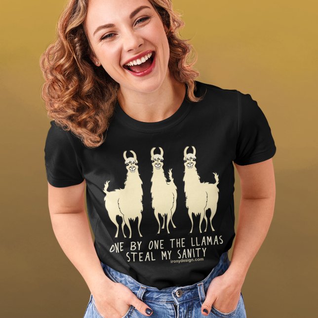 Einer nach dem anderen stehlen die Llamas mir die  T-Shirt (Von Creator hochgeladen)