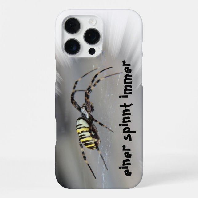 Einer spinnt immer iPhone Hüllen Hülle (Rückseite)