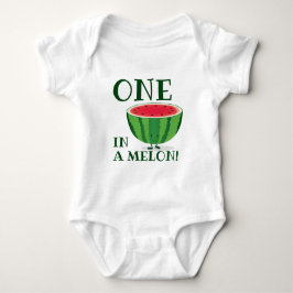 Einer von ihnen im Melon Watermelon Erster Geburts Baby Strampler