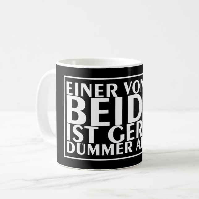 Einer von uns vor dem Europäischen Parlament Kaffeetasse (Vorderseite Links)