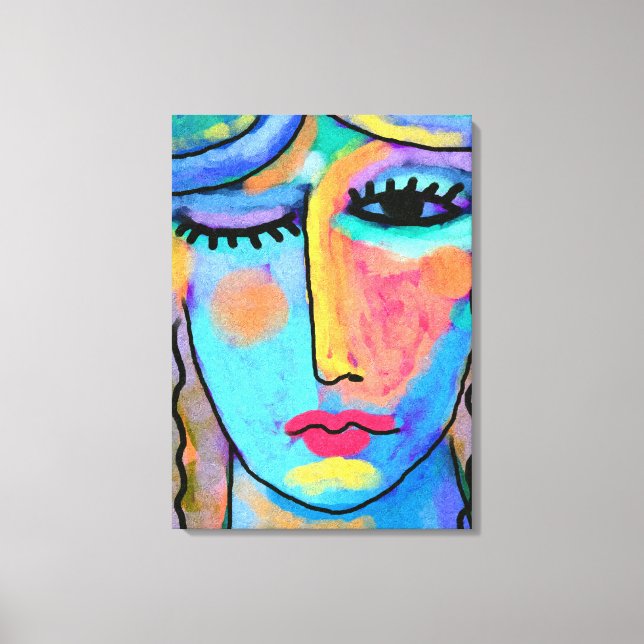 Eines dieser Tage Abstrakte digitale Malerei Leinwanddruck (Vorderseite)