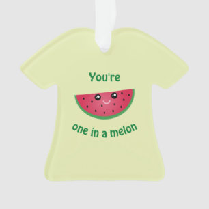 Eines in A Melon Funny Niedlich Kawaii Watermelon Ornament