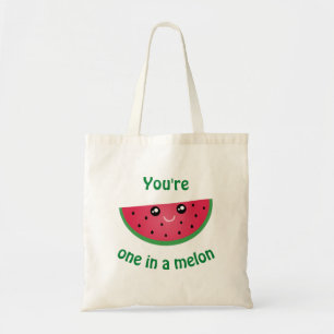 Eines in A Melon Funny Niedlich Kawaii Watermelon Tragetasche