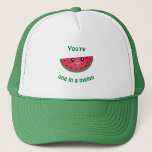 Eines in A Melon Funny Niedlich Kawaii Watermelon Truckerkappe