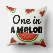 Eines in einem Melon-Wurfkissen: Sweet Summer Vibe
