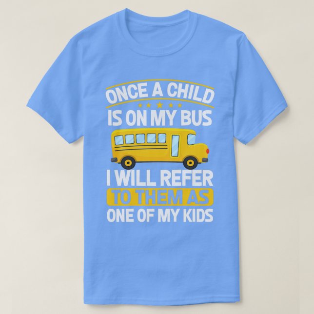Eines meiner Kinder Niedlichen Funny School Busfah T-Shirt (Design vorne)