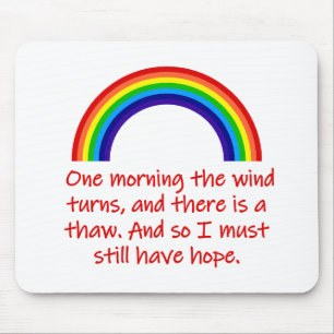 Eines Morgens dreht sich der Wind Mousepad