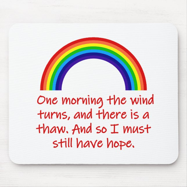 Eines Morgens dreht sich der Wind Mousepad (Vorne)